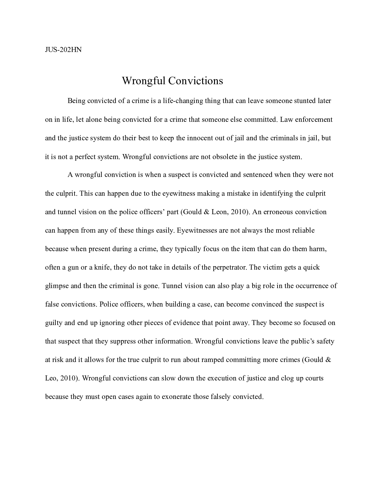 Preview image of Wrongful_Convictions_.pdf(1)  JUS-202HN                                        Wrongful Co document